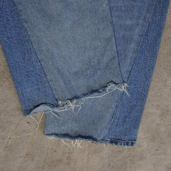 Agolde blue wide leg distressed in 25 upcycled - Picture 7 of 9